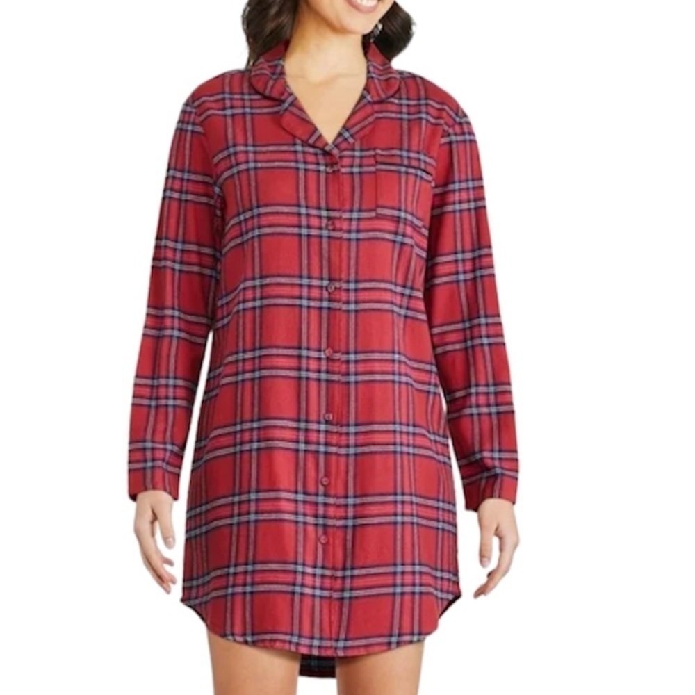 George Flannel Night  Shirt